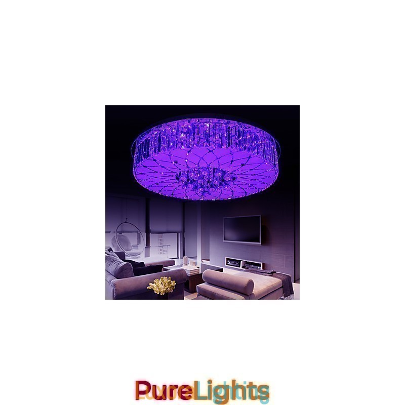 Designer Touch Decorative Flush Mount Crystal Modern Contemporary Metal