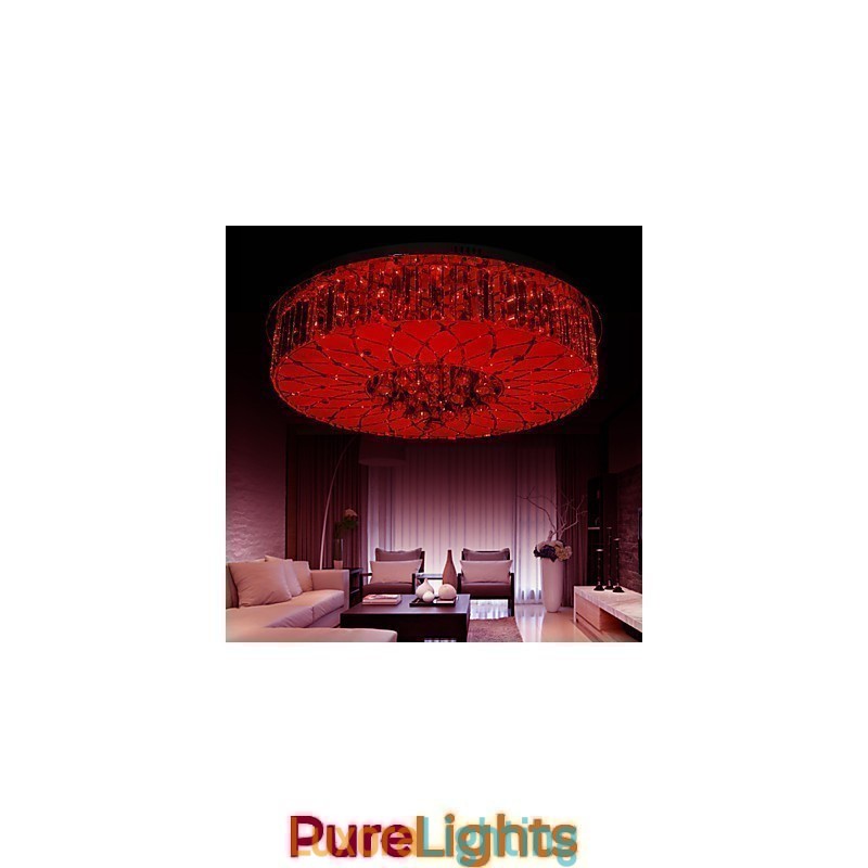 Designer Touch Decorative Flush Mount Crystal Modern Contemporary Metal