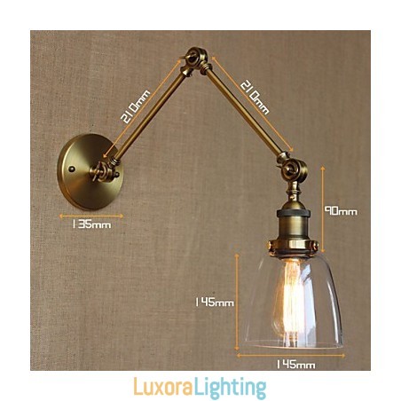 Designer Touch Decorative Retro Vintage RACK Bedroom Bedside Exclusive Hotel Lobby Decorated Antique Bronze Wall Sconce