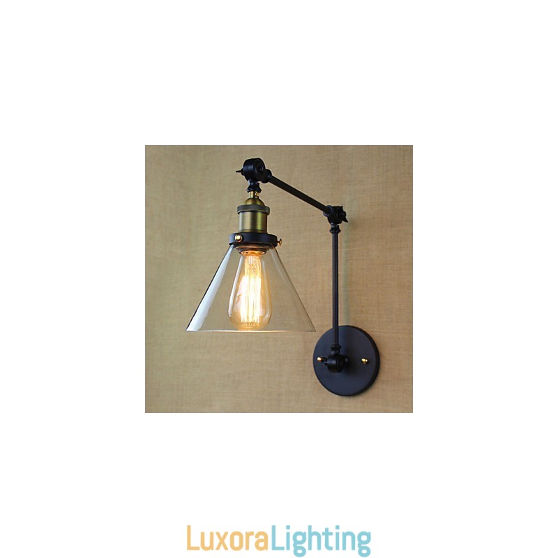 Designer Touch Decorative Mediterranean Village Retro Pastoral Glass Wall Sconce Clothing Store Restaurant Coffee