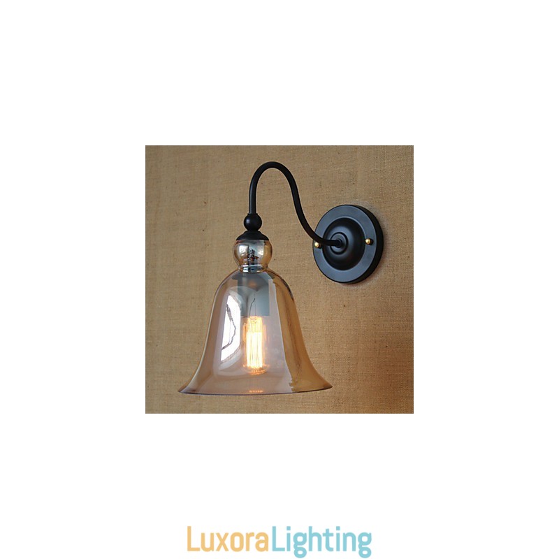 Designer Touch Decorative American Rural Countryside Minimalist Living Room Hallway Decorated Glass Wall Sconce