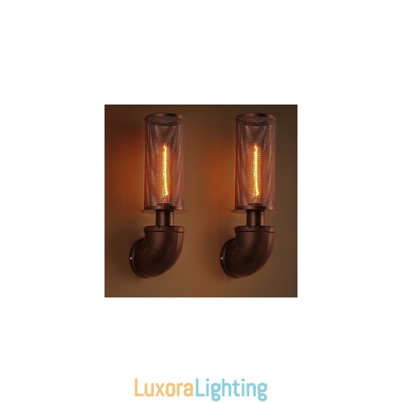 Designer Touch Decorative Restore Ancient Ways Wrought Iron Loft Creative Wall Lamp Lights