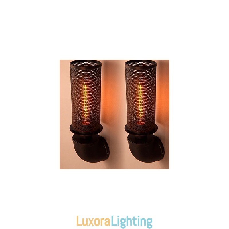 Designer Touch Decorative Restore Ancient Ways Wrought Iron Loft Creative Wall Lamp Lights