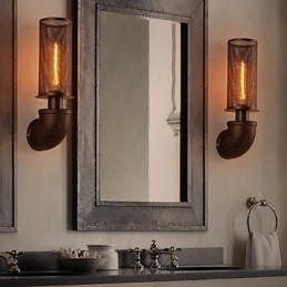 Designer Touch Decorative Restore Ancient Ways Wrought Iron Loft Creative Wall Lamp Lights