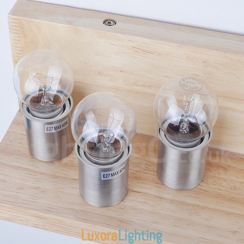 Designer Touch Decorative Mini Style Wall Sconces with Glass Shades Modern Contemporary Wood Bamboo Wall Light