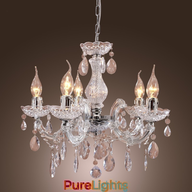 Designer Touch Decorative Upligh Chrome Ceiling Lamp Candle light Acrylic Fixture Chandelier Pendant