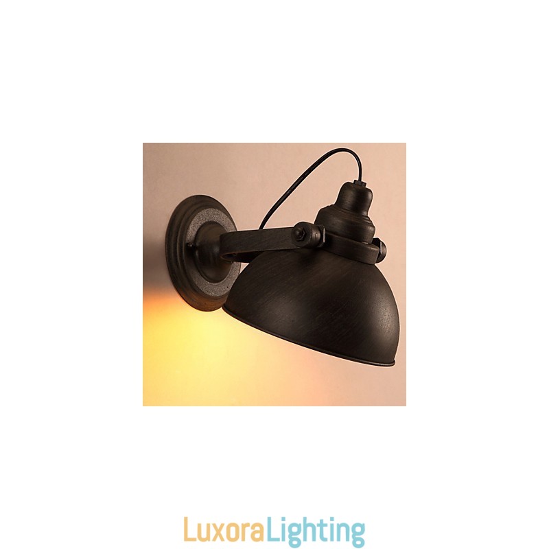 Designer Touch Decorative Loft Wrought Iron Pot Creative Vintage Wall Lamp Lights