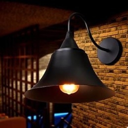 Designer Touch Decorative American Country Iron Cap Wall Lamp Wrought Iron Wall Lamp Archaize Srestoring Ancient Ways
