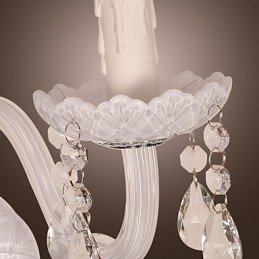 Designer Touch Decorative Crystal Wall Light with 2 Lights in Candle Bulb