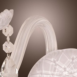 Designer Touch Decorative Crystal Wall Light with 2 Lights in Candle Bulb