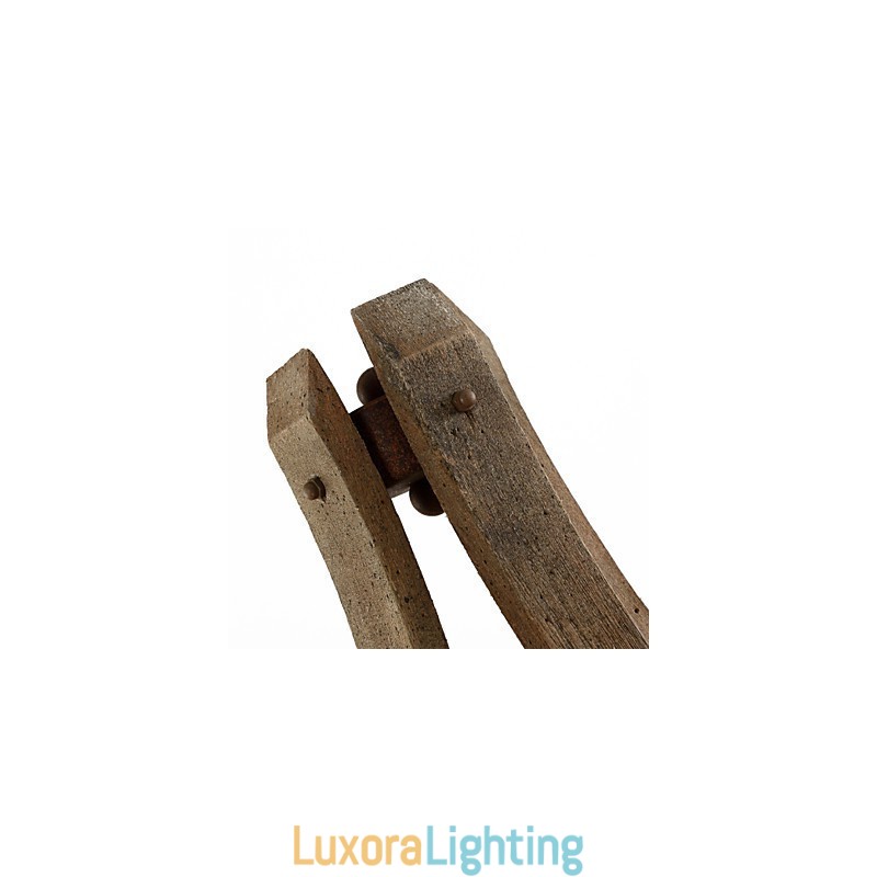 Designer Touch Decorative Mini Style Wall Sconces Rustic Lodge Wood Bamboo