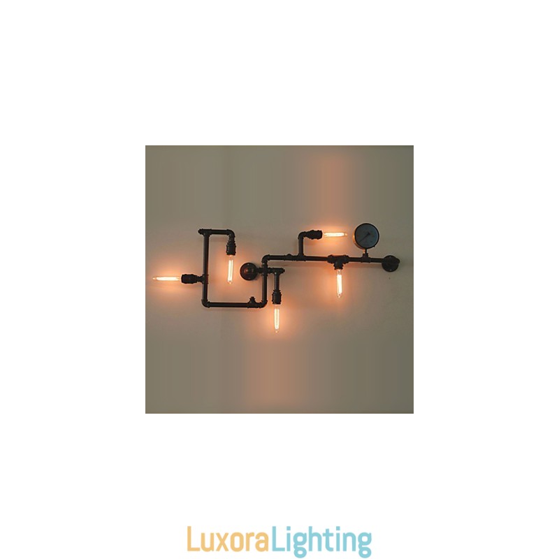Designer Touch Decorative Wall Sconces 5 Light Water Pipe Iron Mini Style Industrial Style Country Metal