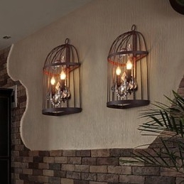 Designer Touch Decorative Mini Style Wall Sconces Rustic Lodge Metal