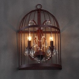 Designer Touch Decorative Mini Style Wall Sconces Rustic Lodge Metal