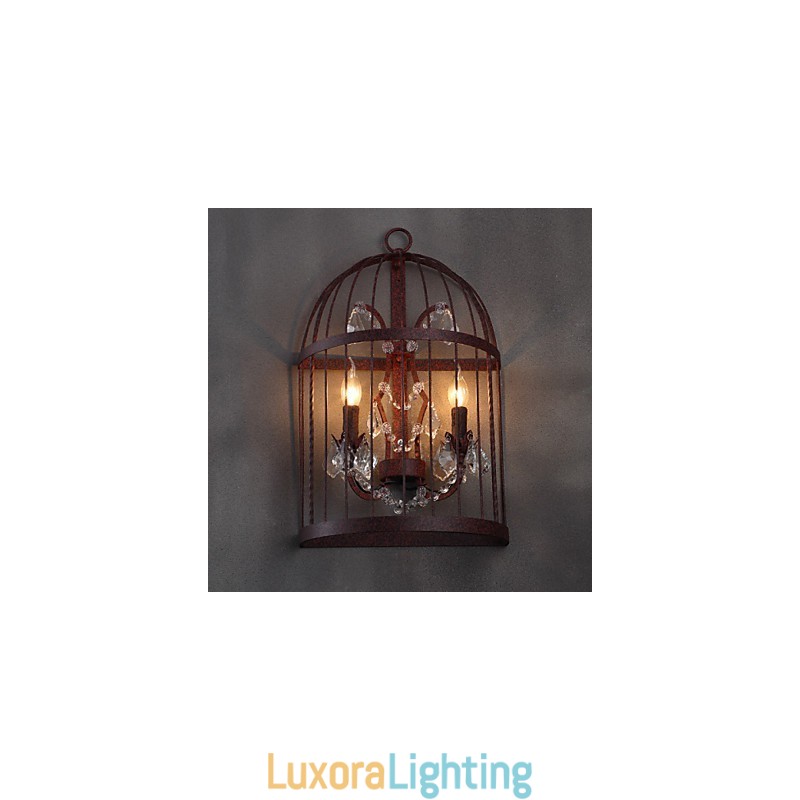 Designer Touch Decorative Mini Style Wall Sconces Rustic Lodge Metal