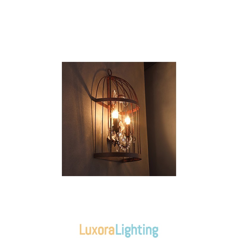 Designer Touch Decorative Mini Style Wall Sconces Rustic Lodge Metal