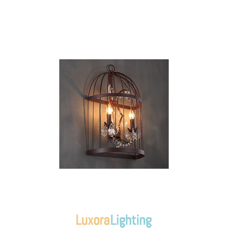 Designer Touch Decorative Mini Style Wall Sconces Rustic Lodge Metal