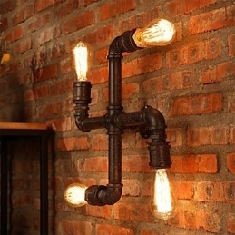 Designer Touch Decorative Retro Bar Iron Wall Sconces Mini Style Rustic Lodge Metal