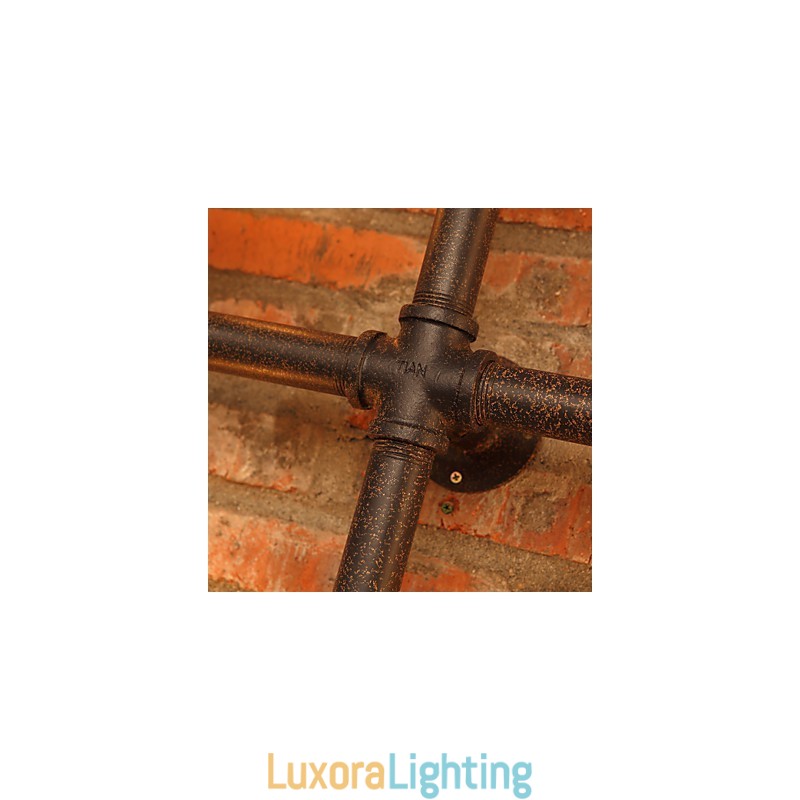 Designer Touch Decorative Retro Bar Iron Wall Sconces Mini Style Rustic Lodge Metal