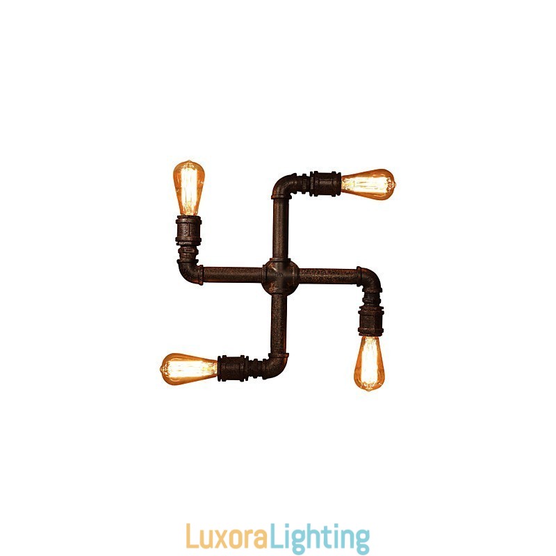 Designer Touch Decorative Retro Bar Iron Wall Sconces Mini Style Rustic Lodge Metal