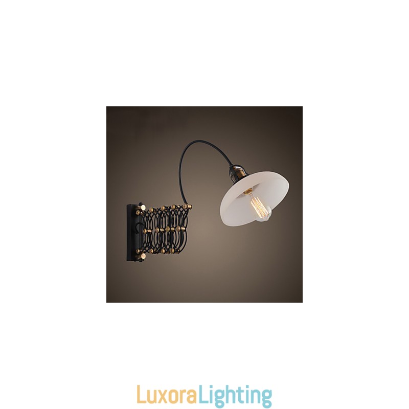 Designer Touch Decorative Vintage Industrial American Country Restaurant Bedroom Study Creative Staircase Aisle Lamp Telescopic Iron Wall Lamps