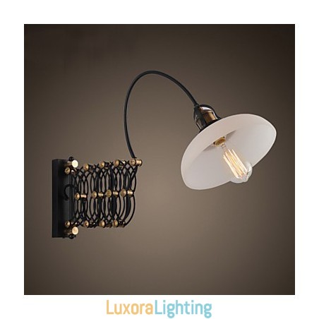 Designer Touch Decorative Vintage Industrial American Country Restaurant Bedroom Study Creative Staircase Aisle Lamp Telescopic Iron Wall Lamps