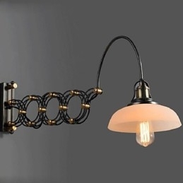 Designer Touch Decorative Vintage Industrial American Country Restaurant Bedroom Study Creative Staircase Aisle Lamp Telescopic Iron Wall Lamps
