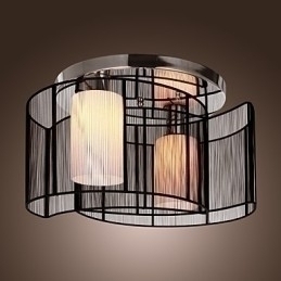 Designer Touch Decorative Ceiling Light Modern Design 2 Lights Black