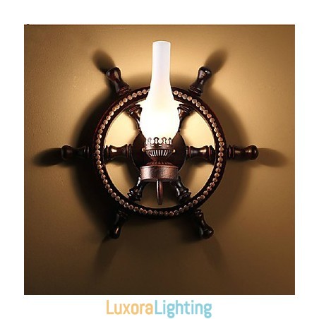 Designer Touch Decorative Wall Lamp One Light and Glass