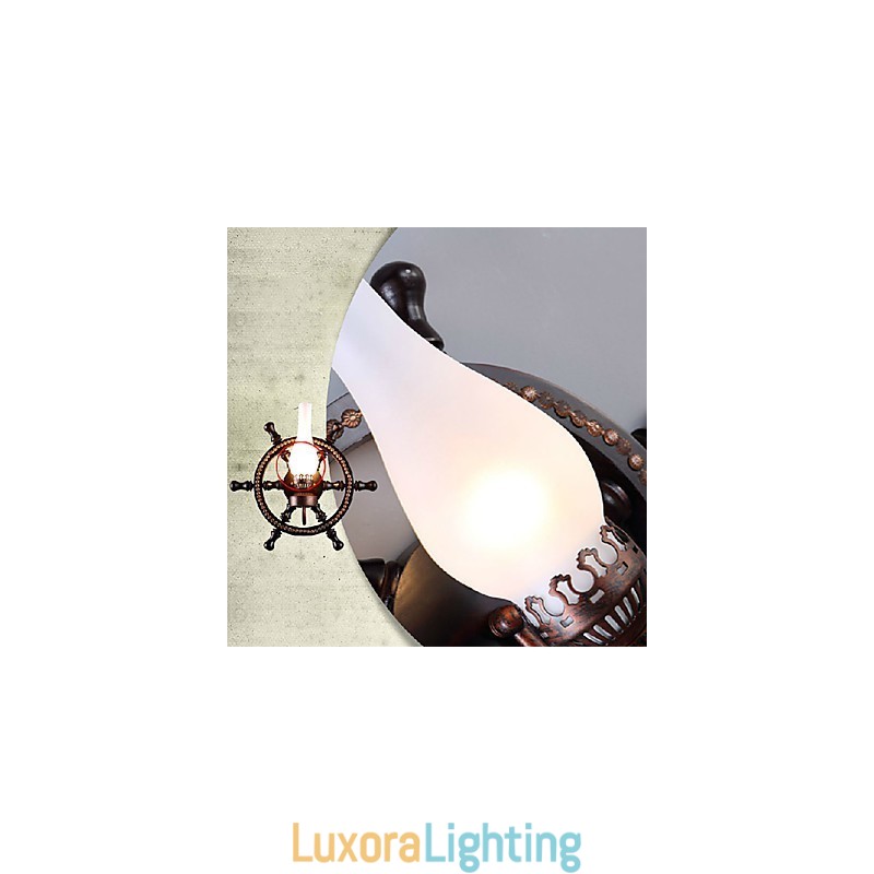 Designer Touch Decorative Wall Lamp One Light and Glass