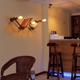 Designer Touch Decorative Retro Metal Bedsides Wall Sconce Village Pastoral Living Room Wall Lights Dining Room Wall Lamp