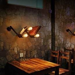 Designer Touch Decorative Retro Metal Bedsides Wall Sconce Village Pastoral Living Room Wall Lights Dining Room Wall Lamp