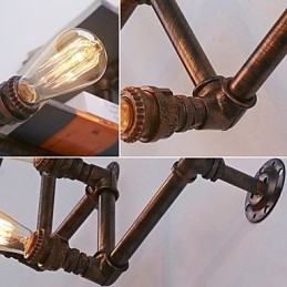 Designer Touch Decorative Retro Metal Bedsides Wall Sconce Village Pastoral Living Room Wall Lights Dining Room Wall Lamp