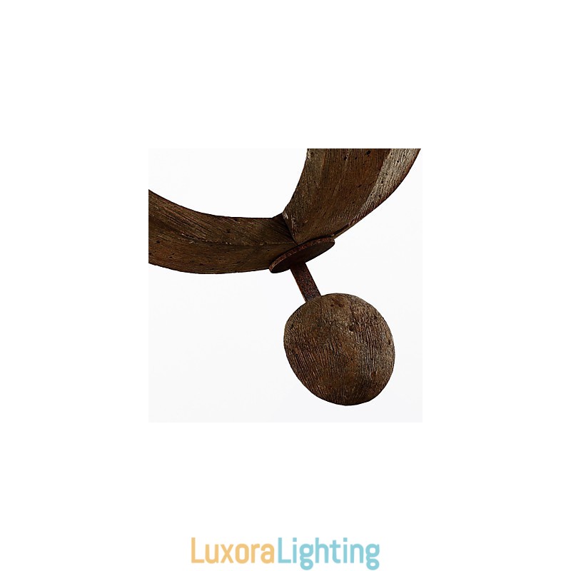 Designer Touch Decorative Mini Style Wall Sconces Rustic Lodge Wood Bamboo