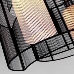 Designer Touch Decorative Ceiling Light Modern Design 2 Lights Black