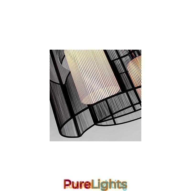 Designer Touch Decorative Ceiling Light Modern Design 2 Lights Black