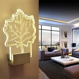 Designer Touch Decorative Acrylic Wall Lamp PVC Lamp Light Chip Modern Contemporary Metal