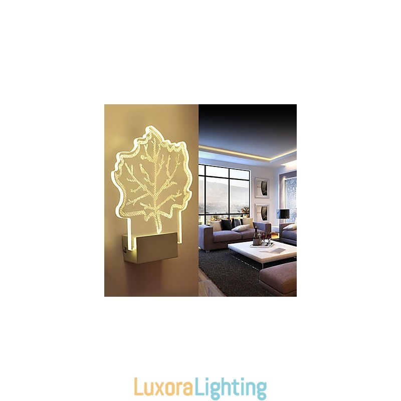 Designer Touch Decorative Acrylic Wall Lamp PVC Lamp Light Chip Modern Contemporary Metal