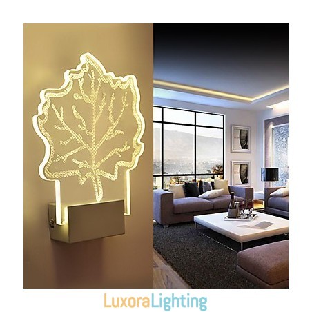 Designer Touch Decorative Acrylic Wall Lamp PVC Lamp Light Chip Modern Contemporary Metal