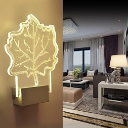 Designer Touch Decorative Acrylic Wall Lamp PVC Lamp Light Chip Modern Contemporary Metal