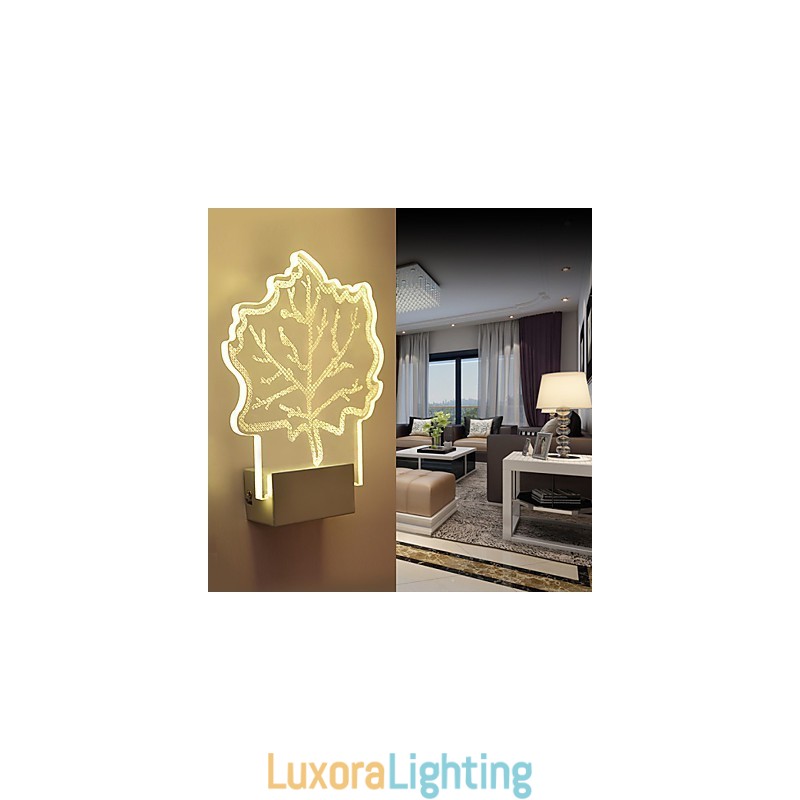 Designer Touch Decorative Acrylic Wall Lamp PVC Lamp Light Chip Modern Contemporary Metal