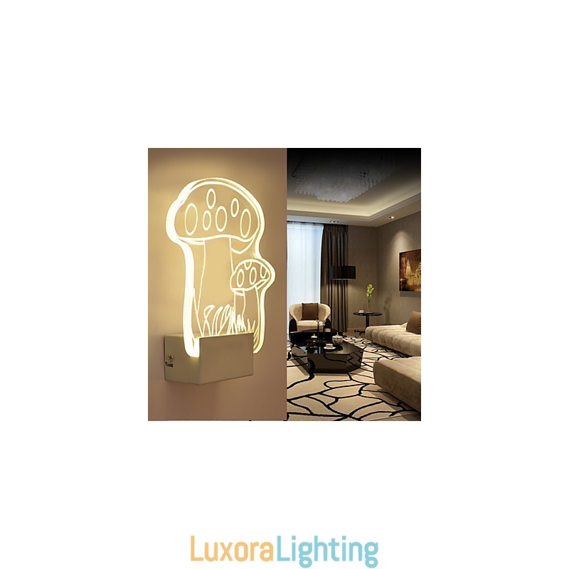 Designer Touch Decorative Acrylic Wall Lamp PVC Lamp Light Modern Contemporary Metal
