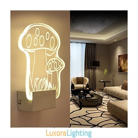 Designer Touch Decorative Acrylic Wall Lamp PVC Lamp Light Modern Contemporary Metal