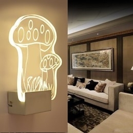 Designer Touch Decorative Acrylic Wall Lamp PVC Lamp Light Modern Contemporary Metal
