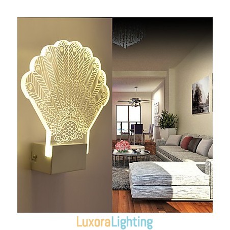 Designer Touch Decorative Acrylic Wall Lamp PVC Lamp Light Modern Contemporary Metal