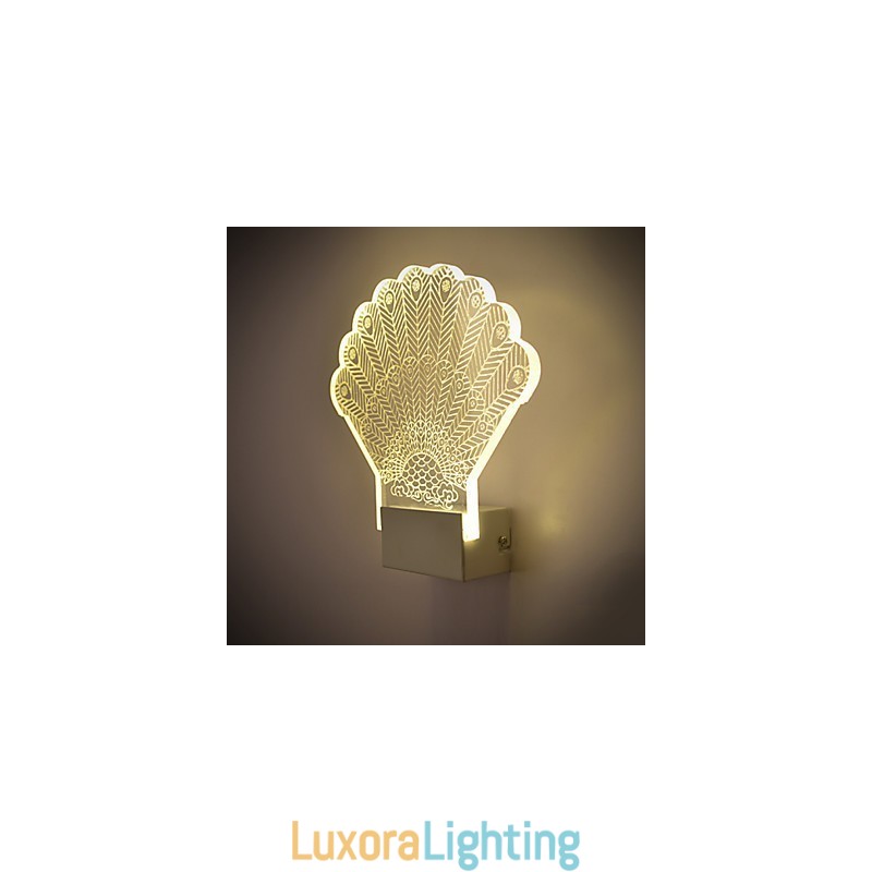 Designer Touch Decorative Acrylic Wall Lamp PVC Lamp Light Modern Contemporary Metal