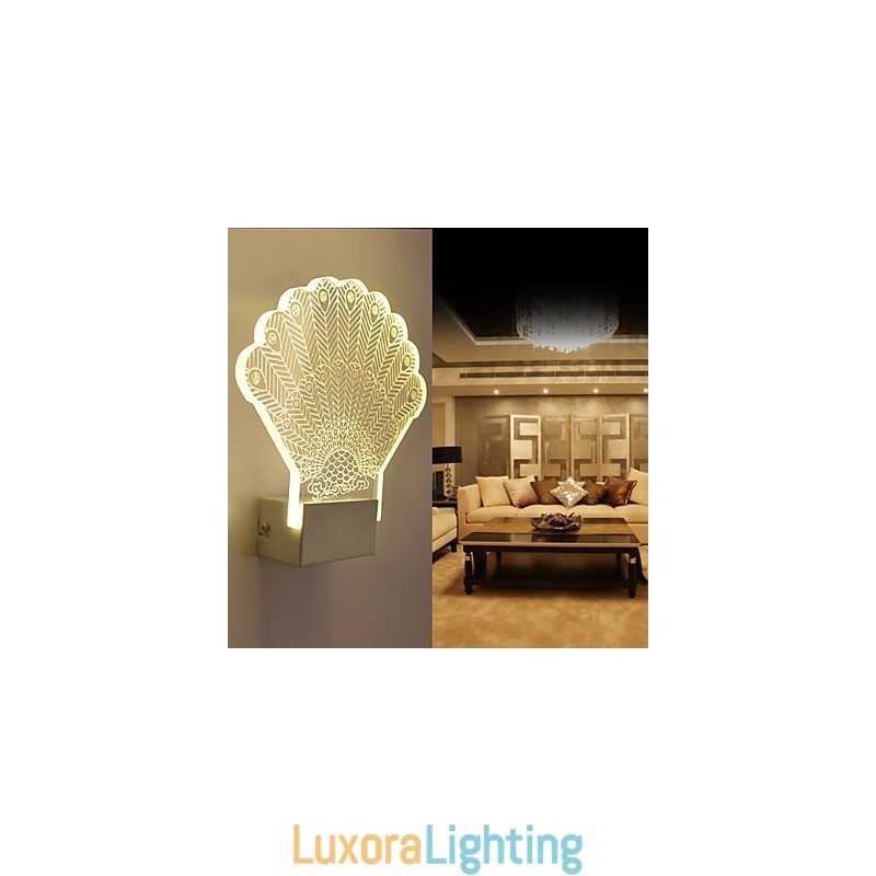 Designer Touch Decorative Acrylic Wall Lamp PVC Lamp Light Modern Contemporary Metal