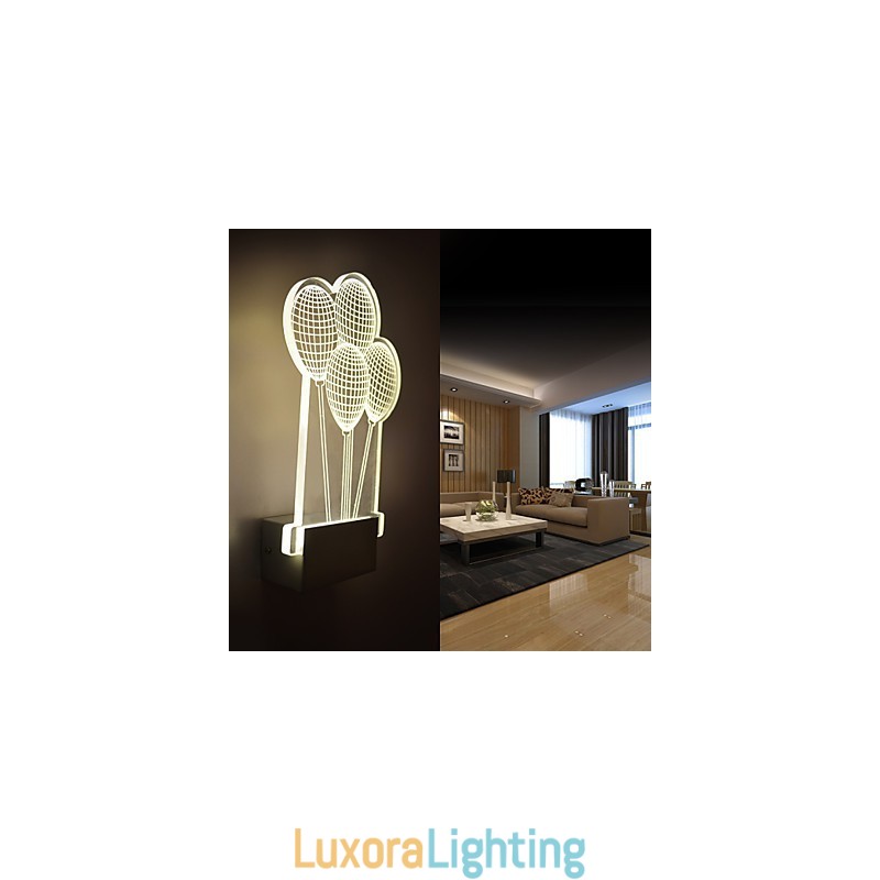 Designer Touch Decorative Acrylic Wall Lamp PVC Lamp Light Modern Contemporary Metal