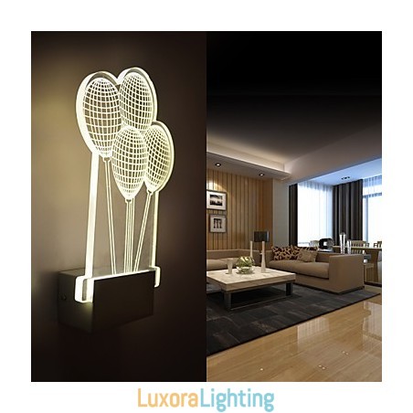 Designer Touch Decorative Acrylic Wall Lamp PVC Lamp Light Modern Contemporary Metal