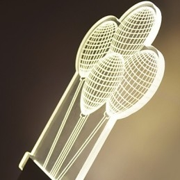 Designer Touch Decorative Acrylic Wall Lamp PVC Lamp Light Modern Contemporary Metal